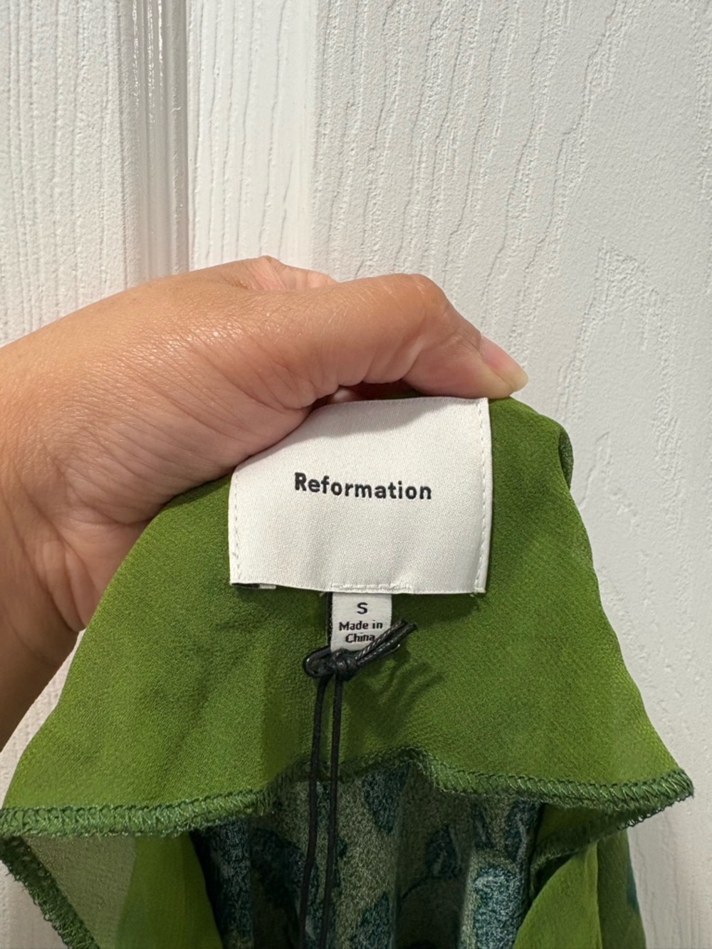 Reformation Floria Dress In Everglade Size Small NWT - Picture 7 of 7